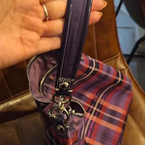 2010 Coach Poppy Plaid Women's Shoulder/Crossbody - Picture 7 of 17